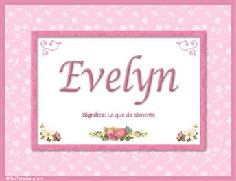 Evelyn, nombre, significado y origen de nombres