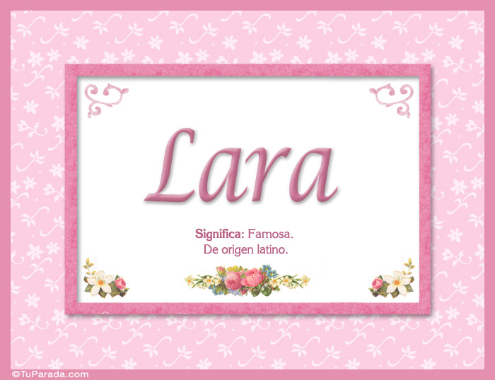 Nombre Lara, nombre, significado y origen de nombres, Imagen Significado de Lara, nombre, significado y origen de nombres