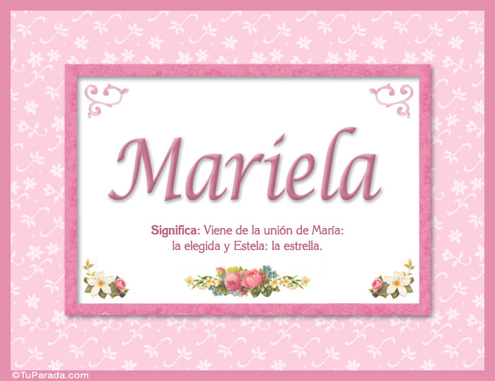 Nombre Mariela, nombre, significado y origen de nombres, Imagen Significado de Mariela, nombre, significado y origen de nombres