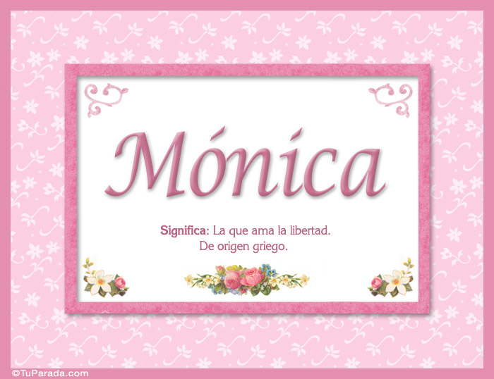 Mónica, nombre, significado y origen de nombres