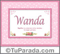 Wanda, nombre, significado y origen de nombres