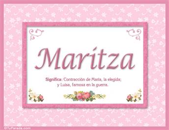 Maritza, nombre, significado y origen de nombres
