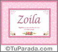 Zoila, nombre, significado y origen de nombres