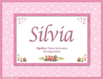 Silvia, nombre, significado y origen de nombres