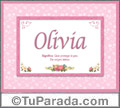 Olivia, nombre, significado y origen de nombres
