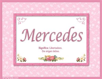 Mercedes, nombre, significado y origen de nombres