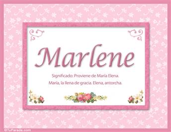 Marlene, nombre, significado y origen de nombres