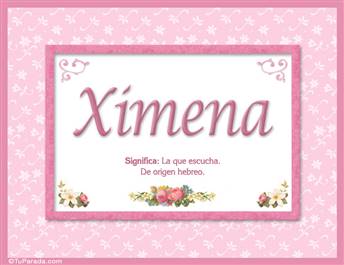 Ximena, nombre, significado y origen de nombres