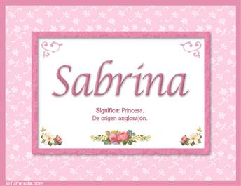 Sabrina, nombre, significado y origen de nombres