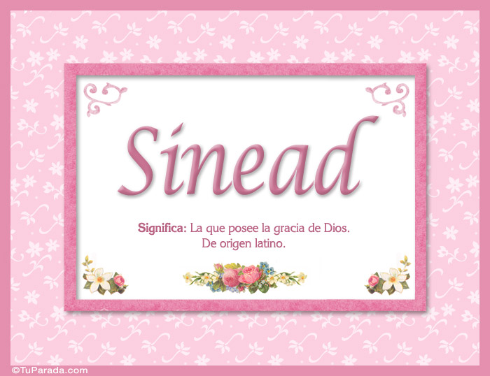 Nombre Sinead, nombre, significado y origen de nombres, Imagen Significado de Sinead, nombre, significado y origen de nombres