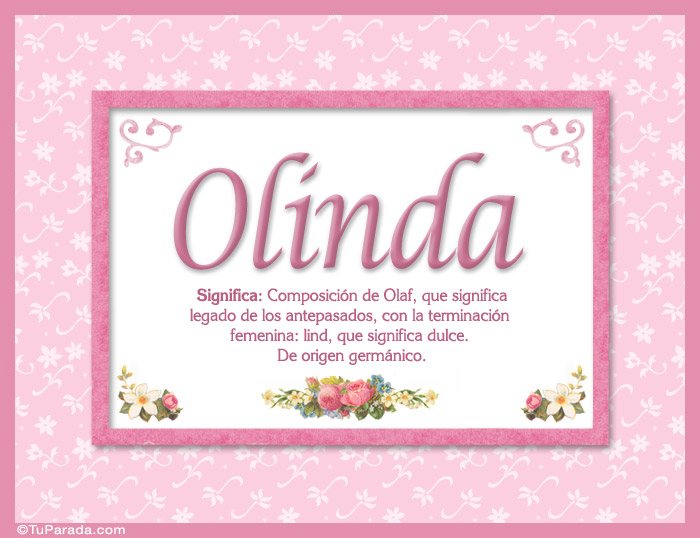 Nombre Olinda, nombre, significado y origen de nombres, Imagen Significado de Olinda, nombre, significado y origen de nombres