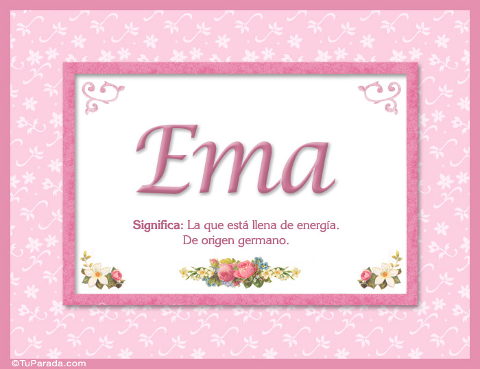 Nombre Ema, nombre, significado y origen de nombres, Imagen Significado de Ema, nombre, significado y origen de nombres