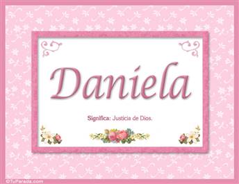 Daniela, nombre, significado y origen de nombres