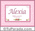 Alexia, nombre, significado y origen de nombres