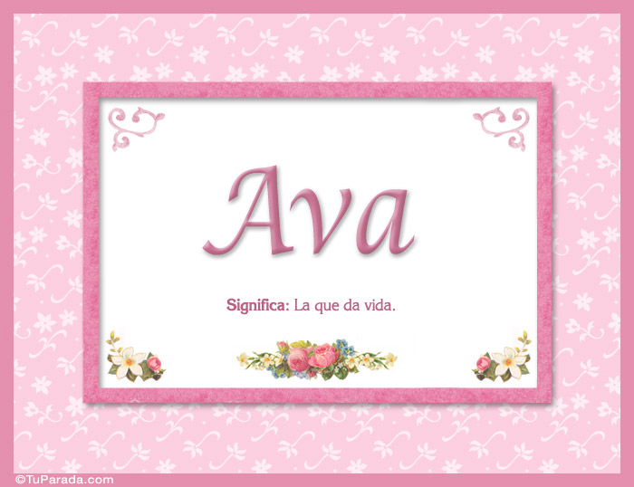 Ava, nombre, significado y origen de nombres