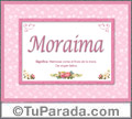 Moraima, nombre, significado y origen de nombres