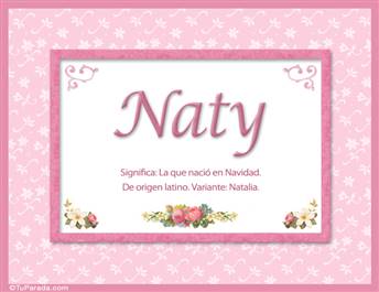 Naty, nombre, significado y origen de nombres
