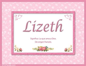 Lizeth, nombre, significado y origen de nombres