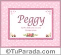 Peggy, nombre, significado y origen de nombres