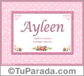 Ayleen, nombre, significado y origen de nombres
