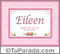 Eileen, nombre, significado y origen de nombres