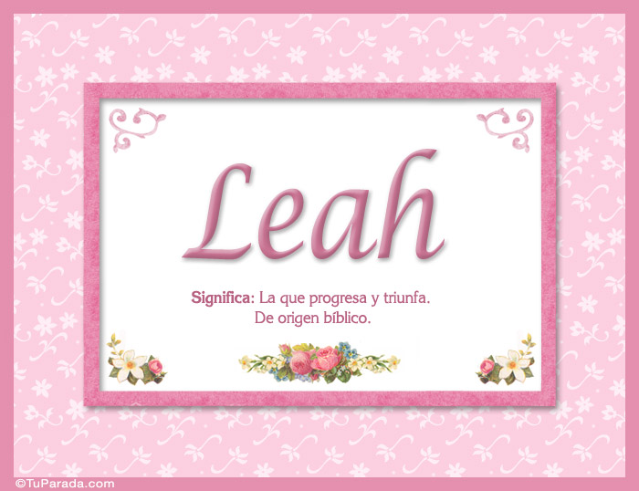 Nombre Leah, nombre, significado y origen de nombres, Imagen Significado de Leah, nombre, significado y origen de nombres