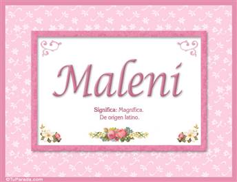Maleni, nombre, significado y origen de nombres