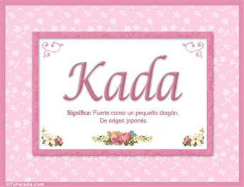 Kada, nombre, significado y origen de nombres