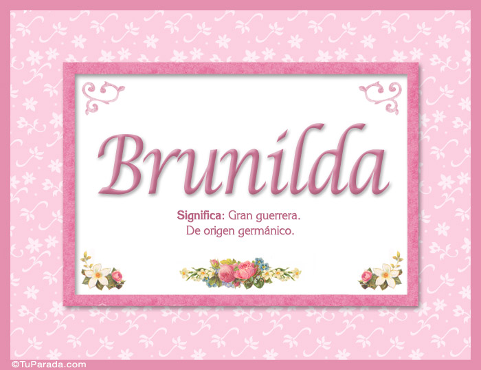 Nombre Brunilda, nombre, significado y origen de nombres, Imagen Significado de Brunilda, nombre, significado y origen de nombres