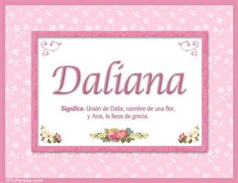 Daliana, nombre, significado y origen de nombres