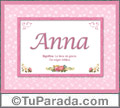 Anna, nombre, significado y origen de nombres