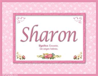 Sharon, nombre, significado y origen de nombres