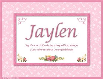 Jaylen, nombre, significado y origen de nombres