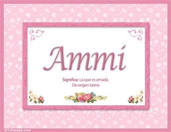 Ammi, nombre, significado y origen de nombres