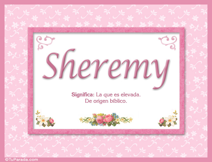 Nombre Sheremy, nombre, significado y origen de nombres, Imagen Significado de Sheremy, nombre, significado y origen de nombres