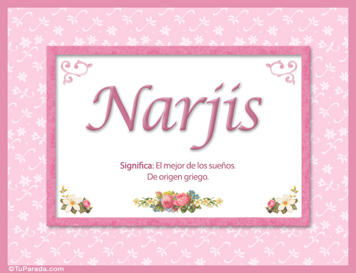 Nombre Narjis, nombre, significado y origen de nombres, Imagen Significado de Narjis, nombre, significado y origen de nombres
