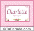 Charlotte, significado y origen de nombres