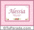 Alessia, significado y origen de nombres