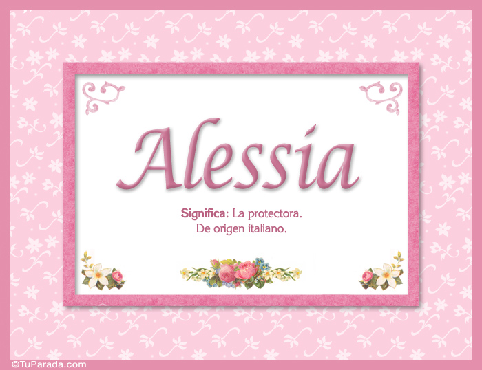 Nombre Alessia, significado y origen de nombres, Imagen Significado de Alessia, significado y origen de nombres