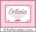 Octavia, significado y origen de nombres