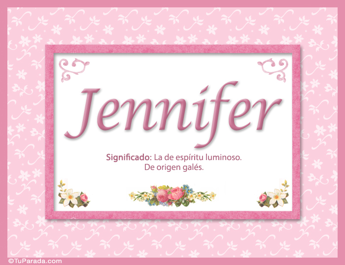 Jennifer, nombre, significado y origen de nombres