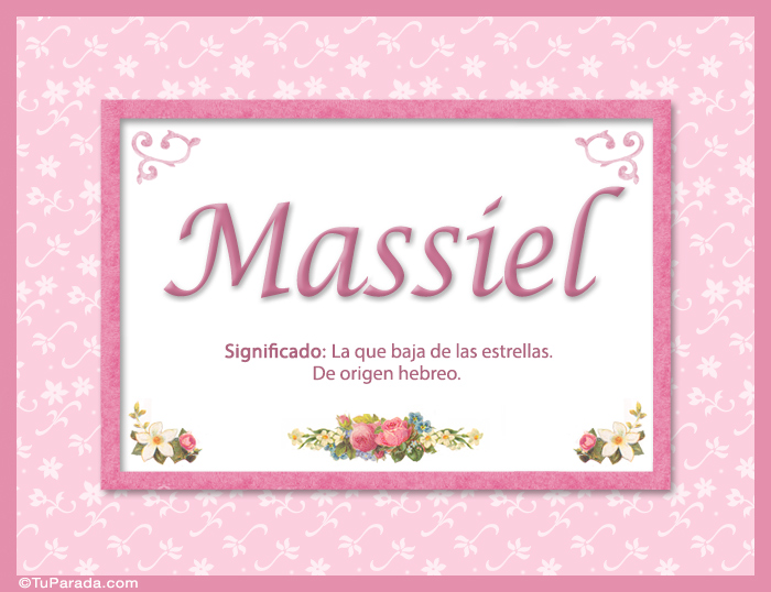 Tarjeta - Massiel, nombre, significado y origen de nombres