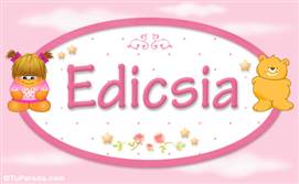 Significado del nombre Edicsia - Con personajes