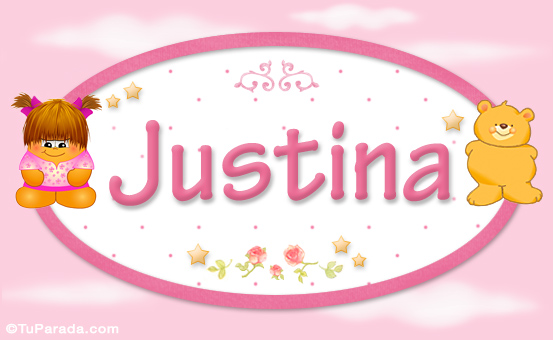 Nombre Justina - Con personajes, Imagen Significado de Justina - Con personajes