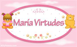 María Virtudes - Con personajes