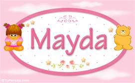 Mayda - Nombre para bebé