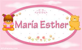 María Esther - Con personajes