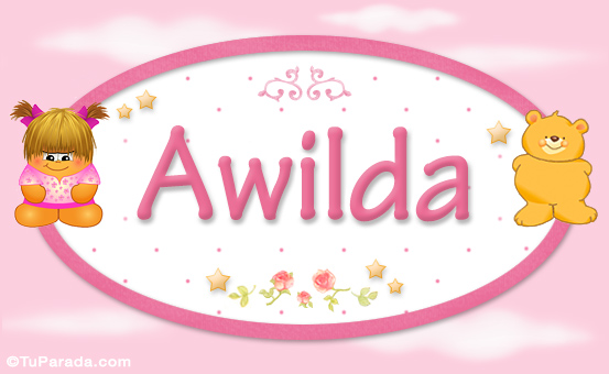 Nombre Awilda - Con personajes, Imagen Significado de Awilda - Con personajes