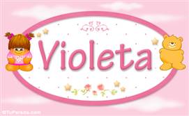 Violeta - Con personajes