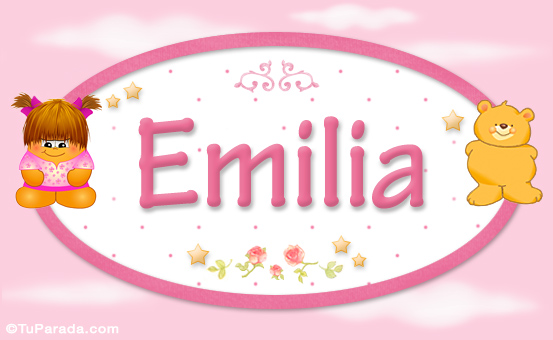 Nombre Emilia - Con personajes, Imagen Significado de Emilia - Con personajes